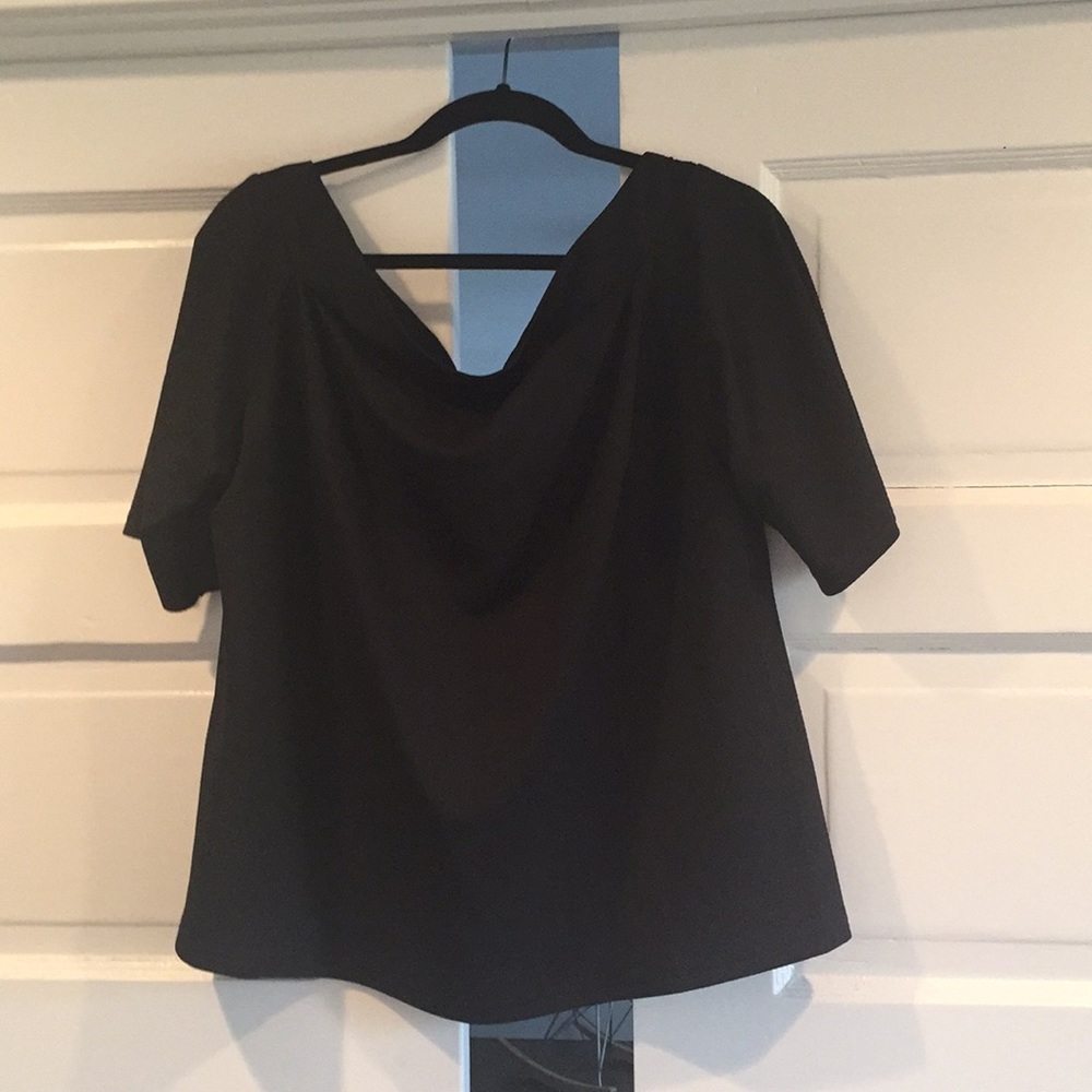 Off shoulders black top
